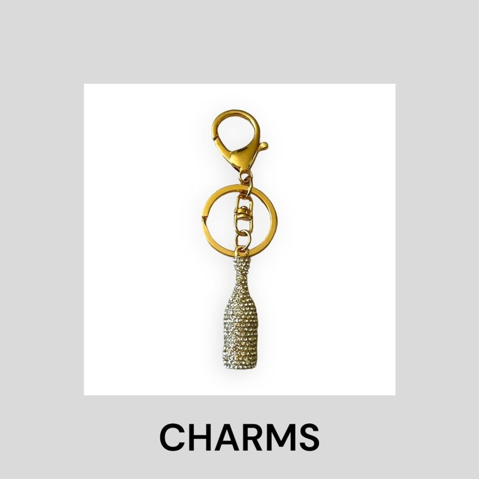Bottle Purse Charm or Keychain