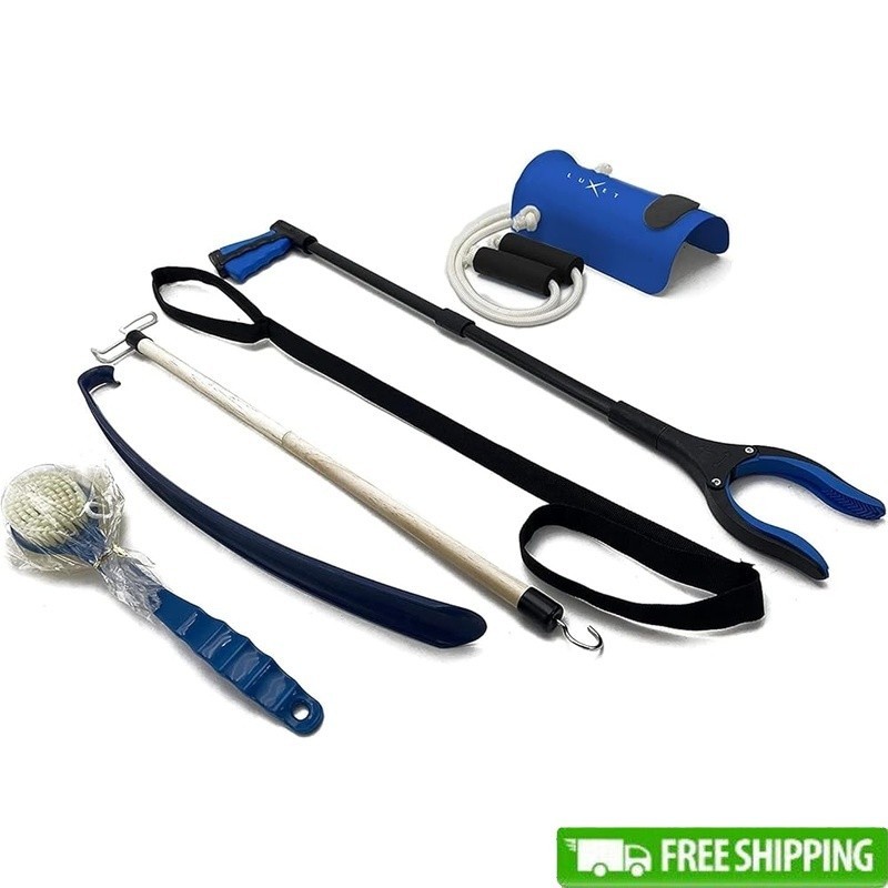 6 PC Hip Replacement Kit Grabber Tool Sock Aid Dressing Stick Leg Lifter New