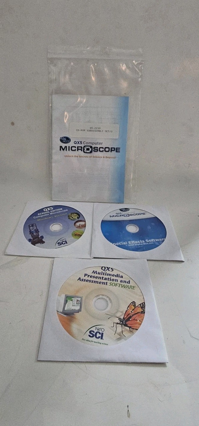 USB Digital Microscope PC Computer NEO SCI BLUE QX5 School - READ DISCRIPTION