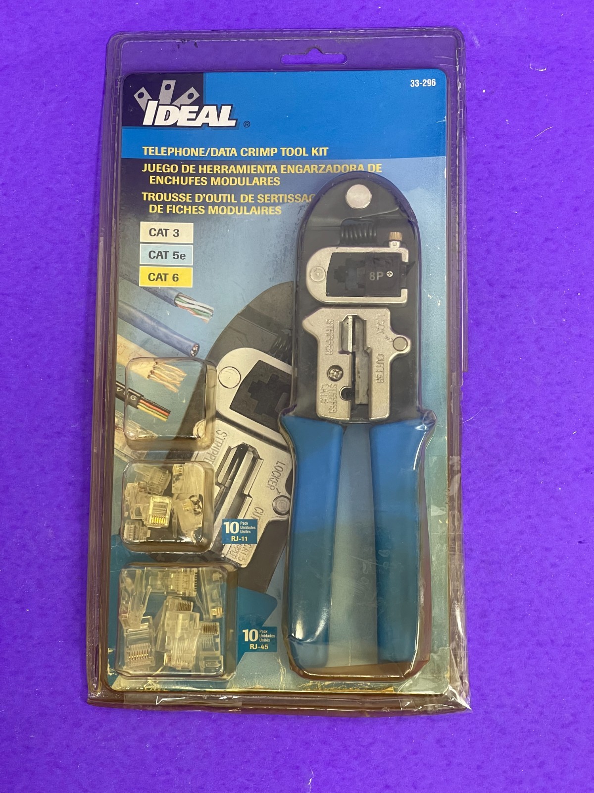 Ideal 33-296 Telephone/Data Crimp Tool Kit