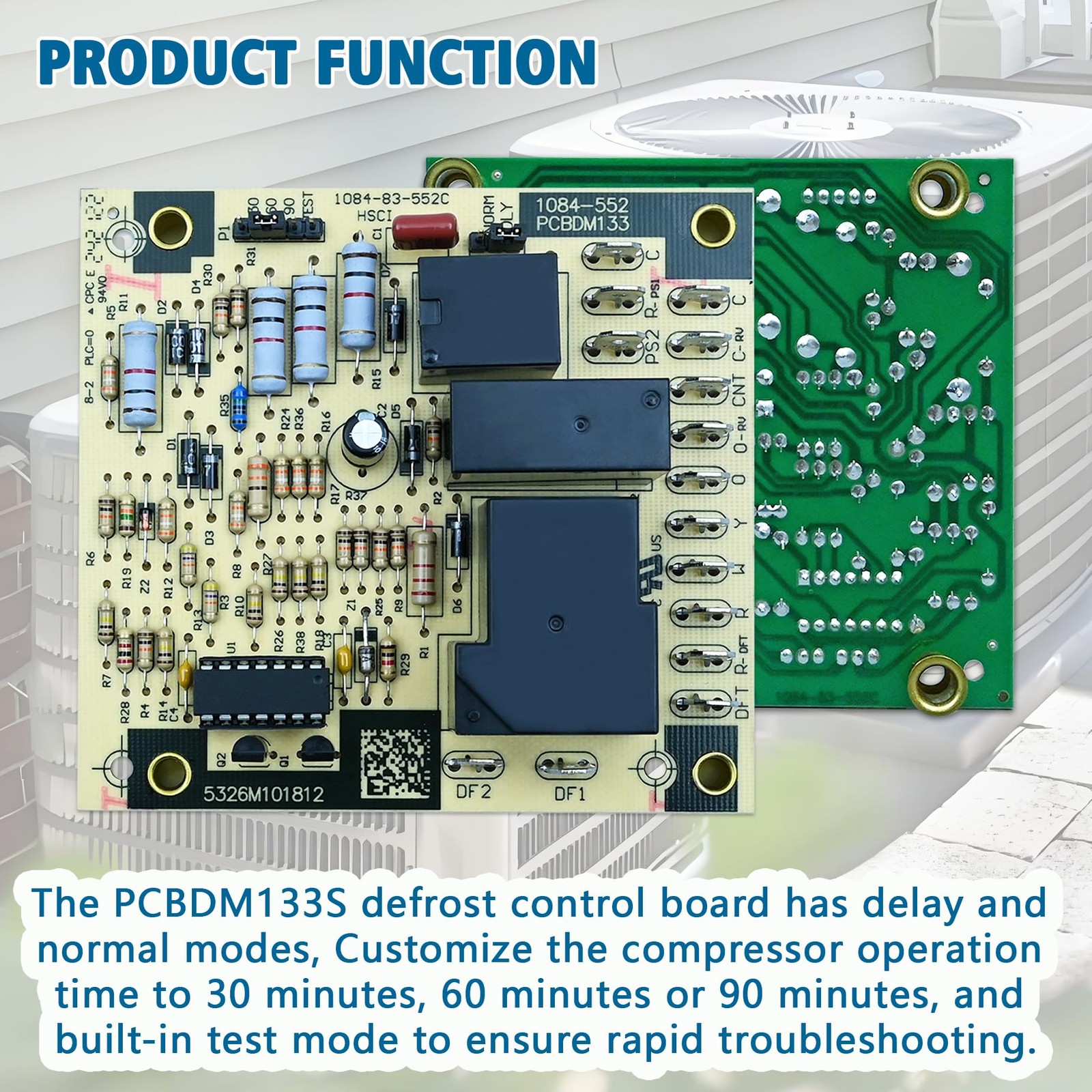 PCBDM133S Defrost Control Board Goodman Furnace Heat Pump Replacement