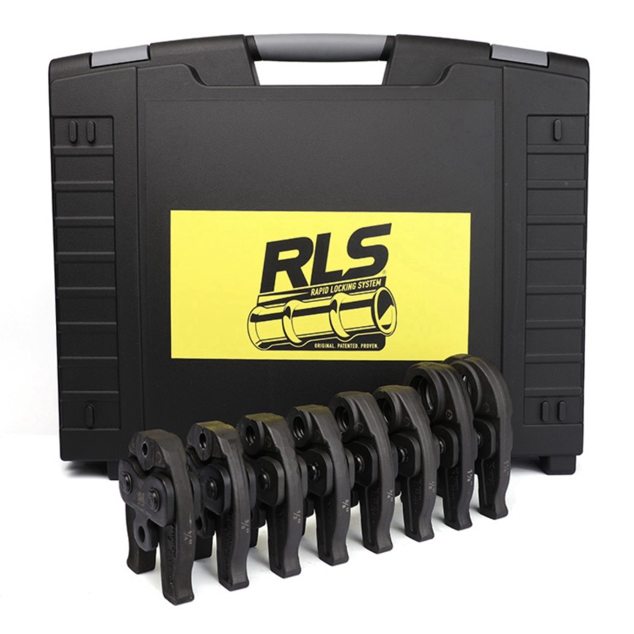 RLS 19KN 8-JAW SET - Sizes 1/4″, 3/8″, 1/2″, 5/8″, 3/4″, 7/8, 1-1/8″, and 1-3/8″