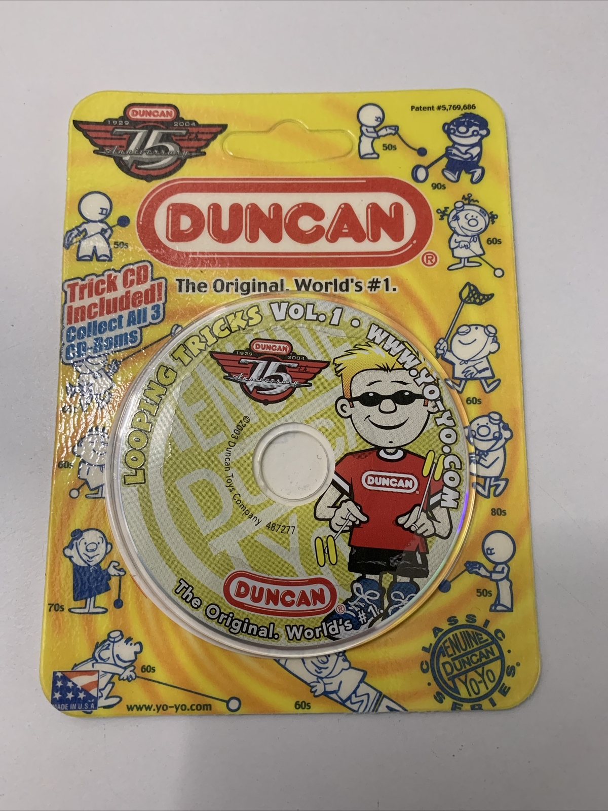 Duncan Yo-Yo String Tricks & Looping Tricks Vol. 1. CD 2003 75th Anniversary