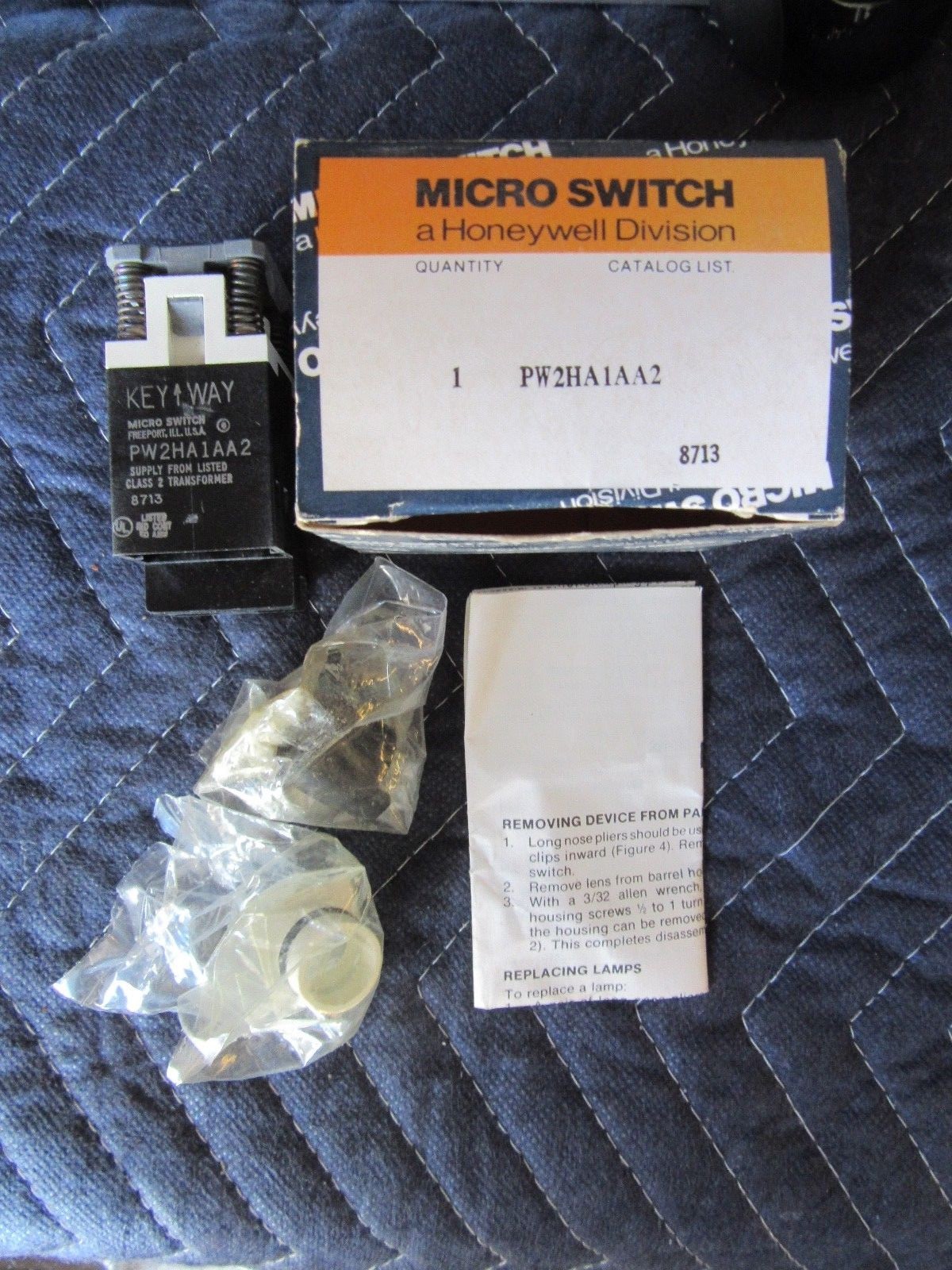 MICROSWITCH MICRO SWITCH HONEYWELL PW2HA1AA2 W/BOX & INSTRUCTIONS