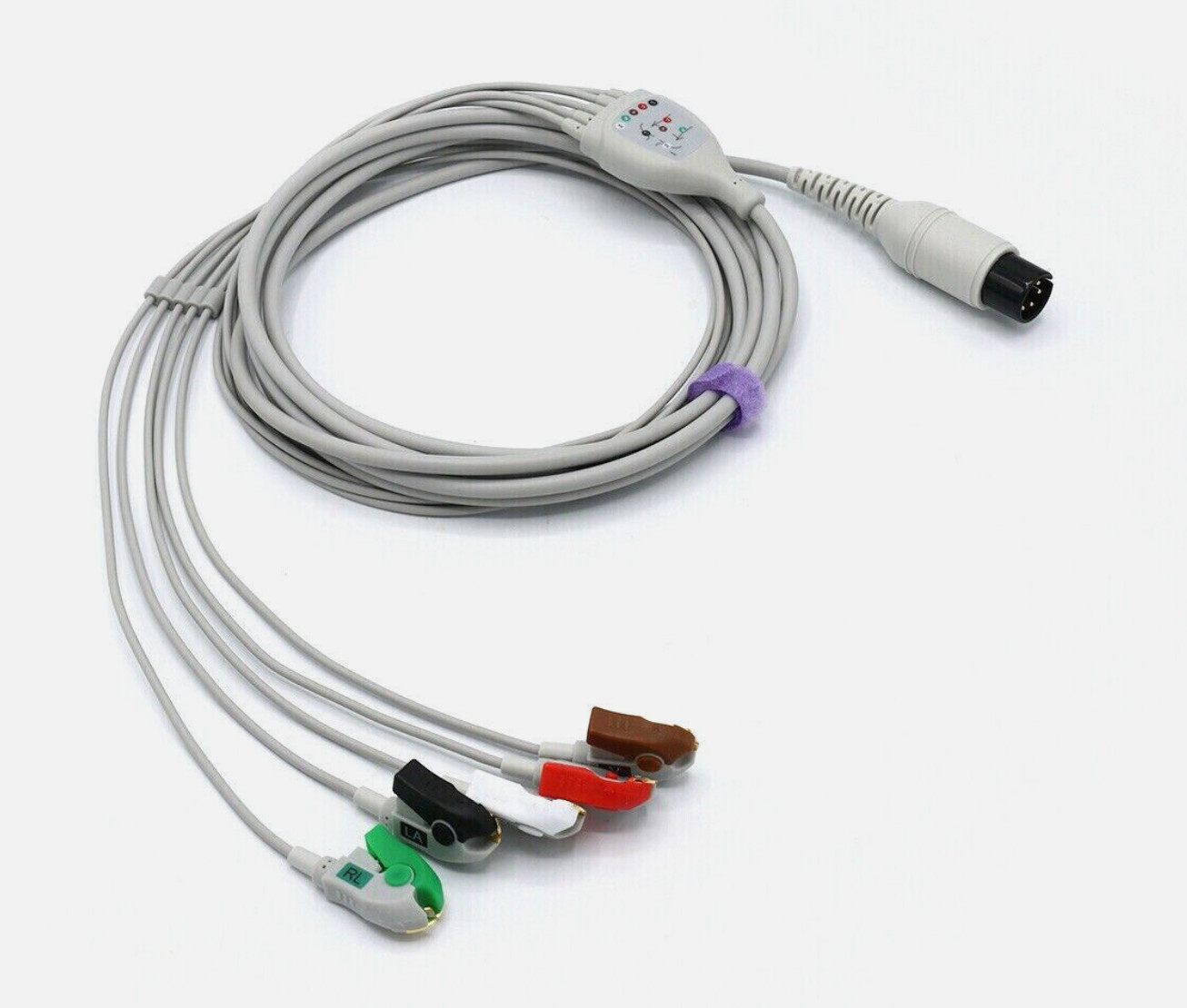 Criticare, Nellcor, ATL Cable ECG 6 Pin 5 Leads Grabber AHA - Same Day Shipping