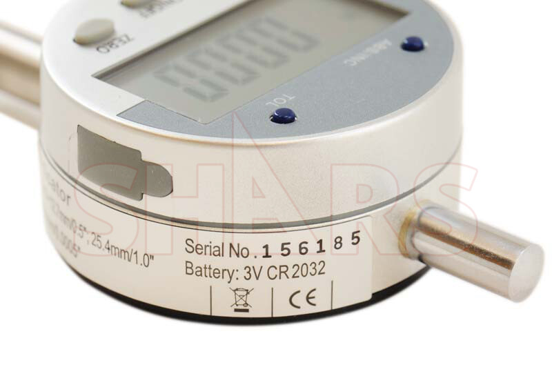 SHARS 0.5"x.0005" /.01mm Digital Electronic Indicator Absolute Gage Gauge New P]