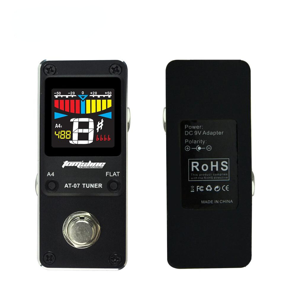 AT-07 Guitar Effect Pedal Electric Effect Chromatic Guitar Tuner Micro Single