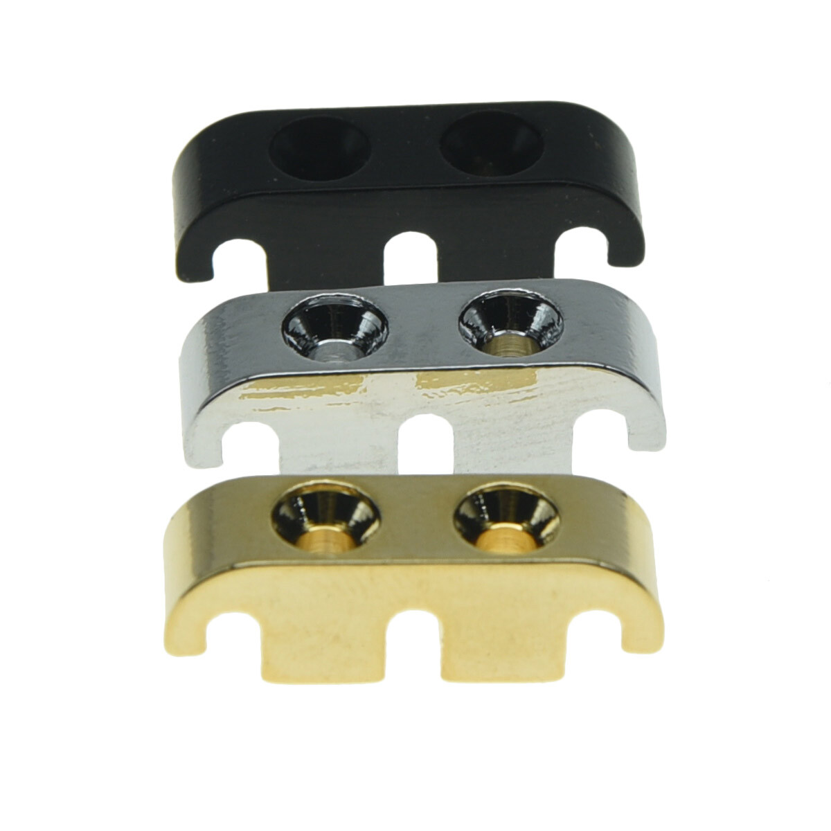 KAISH Bass String Tree Retainer with Mouting Screws Chrome