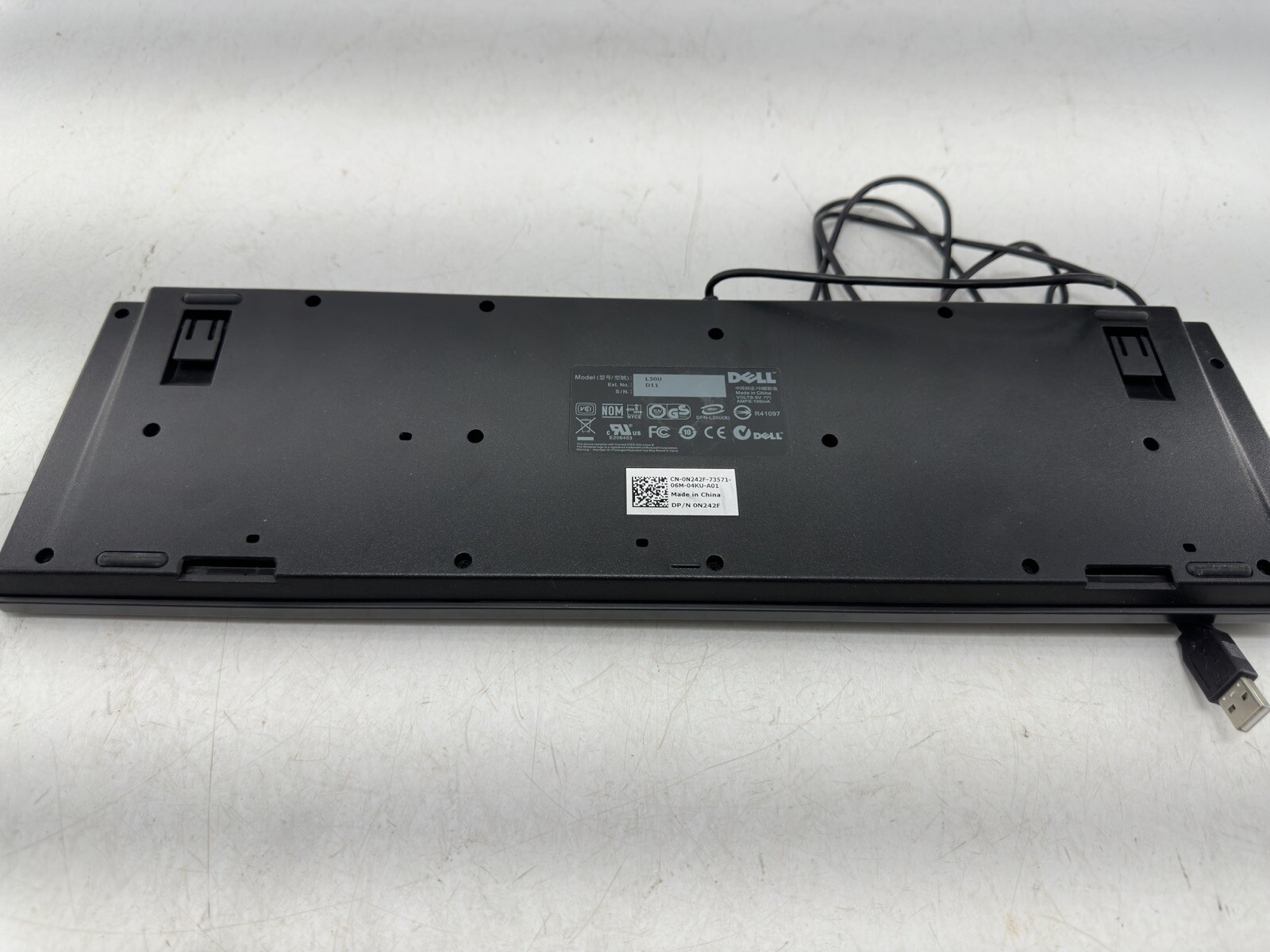 Genuine Dell L30U Quiet Slim Black USB Keyboard Wired