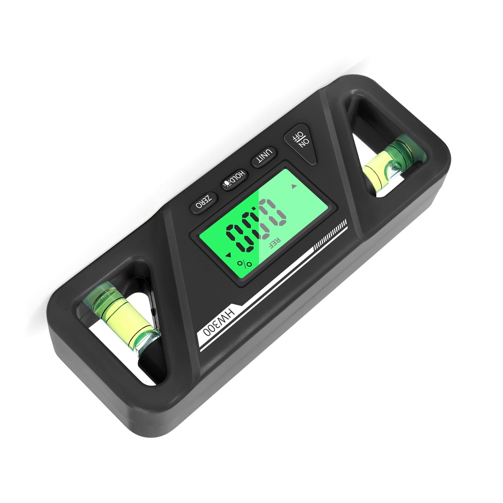 Black Portable Magnetic Base Digital Level Tool Inclinometer Protractor