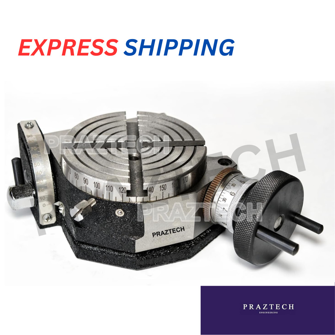 4" 100mm Precision Tilting Rotary Table 4 Slot 0-90° | Lock Milling Machine