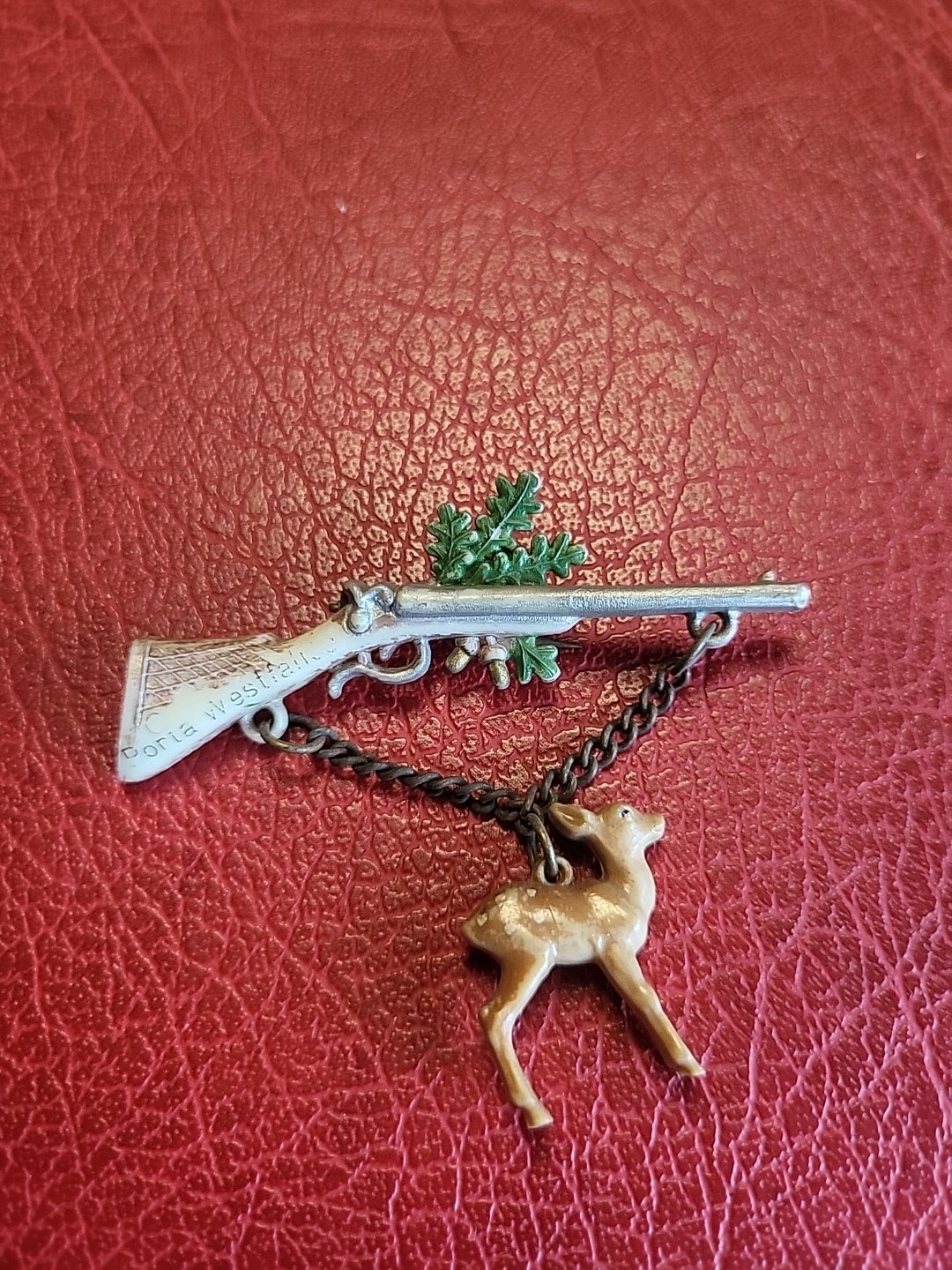 Vintage Pin Hatpin Hiking Pin Brooch Porta Westfalica