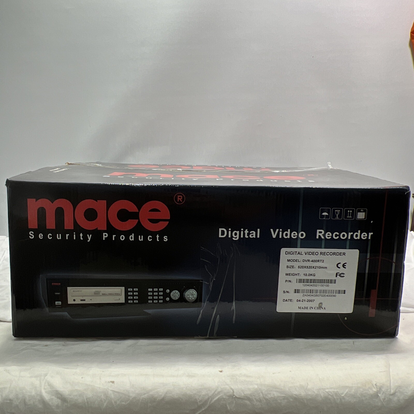 MACE Security Products - DVR, Model DVR-400RT2, Black ~ NEW See Description.
