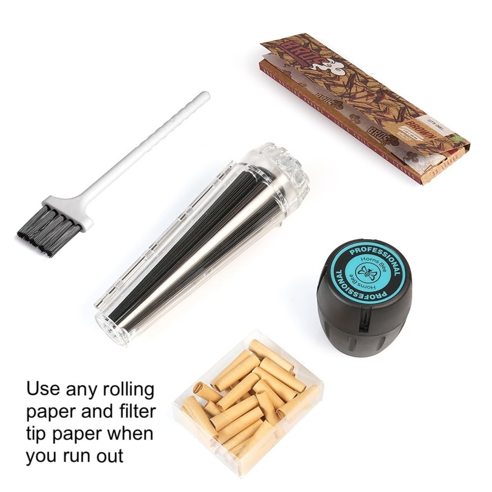 Cone Rolling Machine – All-in-One Tobacco & Cigarette Rolling Accessories Kit...