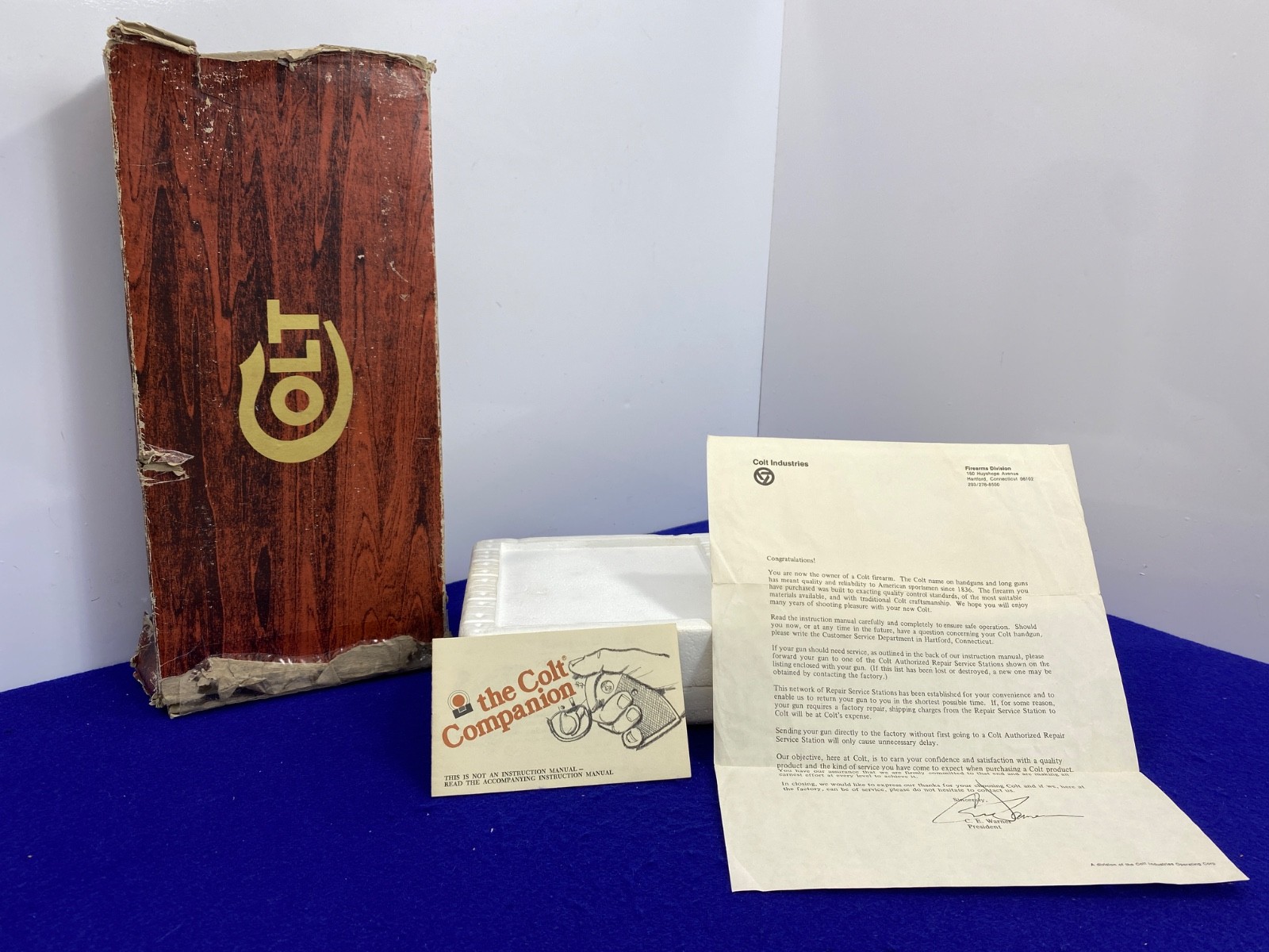 Colt Single Action Army Factory Box – .44 Special, 5 1/2" Nickel  Factory OEM