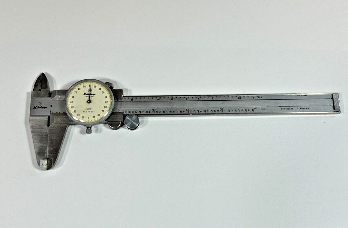 Mitutoyo Dial Stainless Steel Caliper .001" No. 533-104