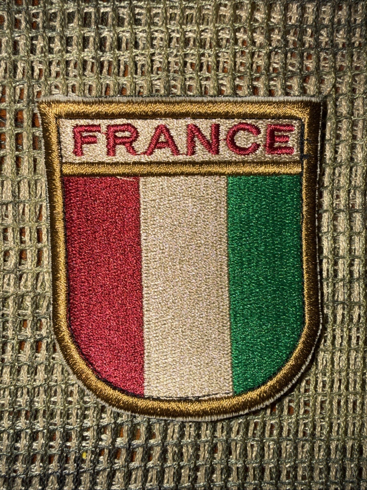 France French Military Pocket Sleeve Patch 3” -Arid color variation