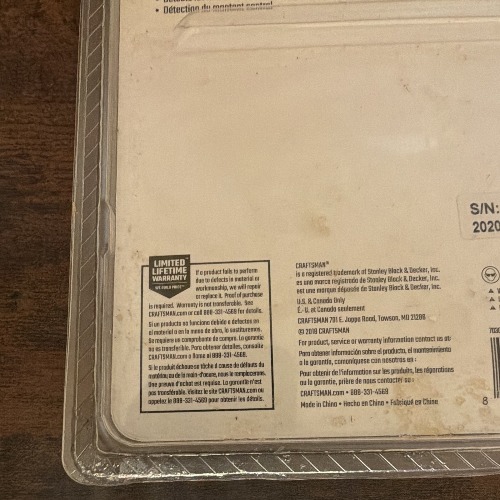 Craftsman CMHT77620 Stud Sensor Center Find & Live Wire Detection