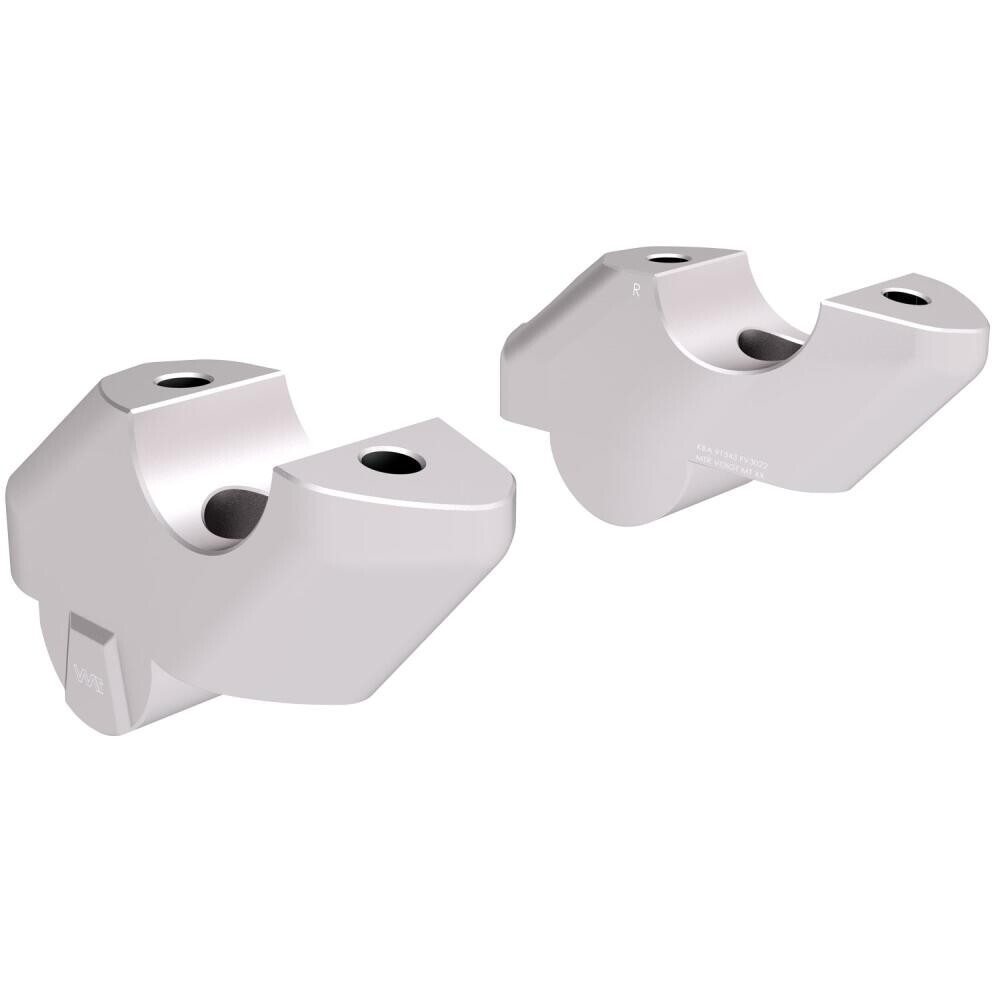 VOIGT handlebar riser with offset for Suzuki GSX-S 1000 & GT 2022- silver