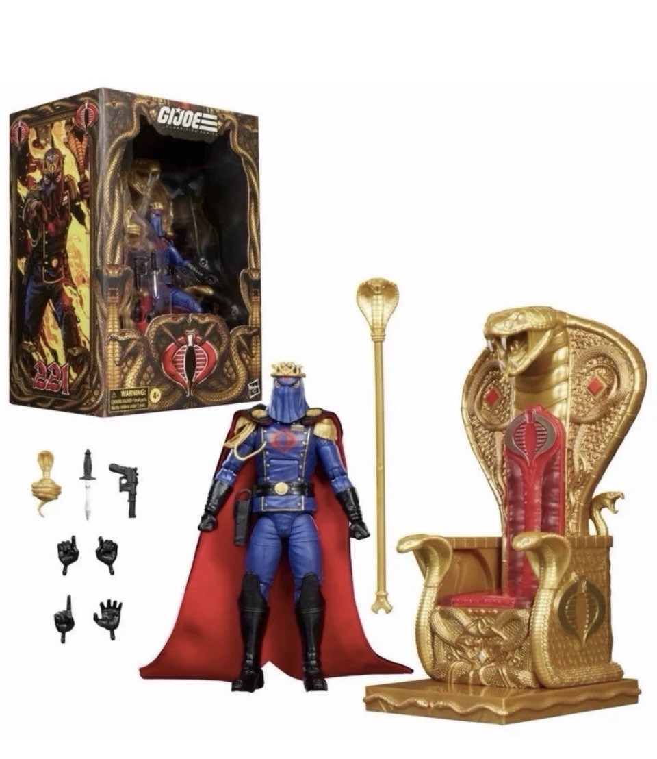 G.I. Joe Classified Hooded Cobra Commander W Throne Set #221 6" Scale Hasbro