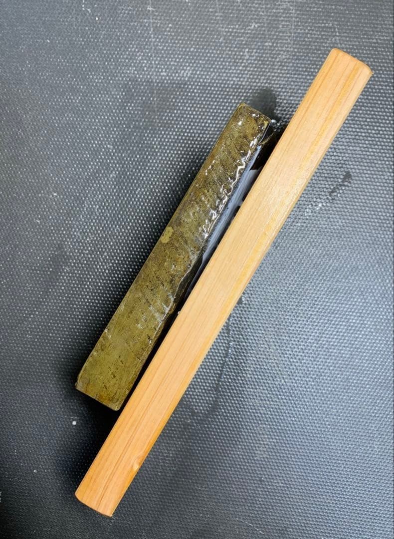 Japanese Natural Whetstone Shohonyama Asagi Hard Finishing Stone 874g 143mm