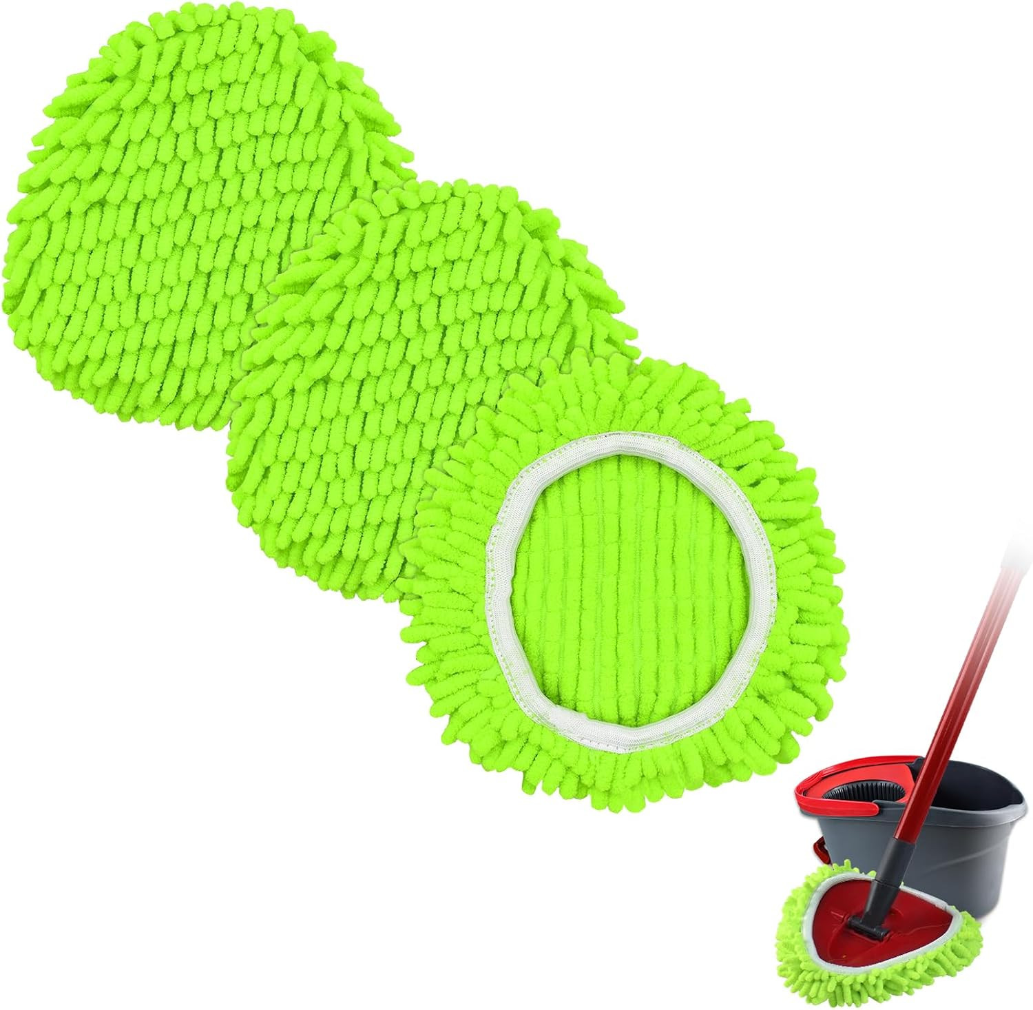 Mop Replace Head for O Cedar, Spin Mop Heads Replacements for Ocedar Easywring 1