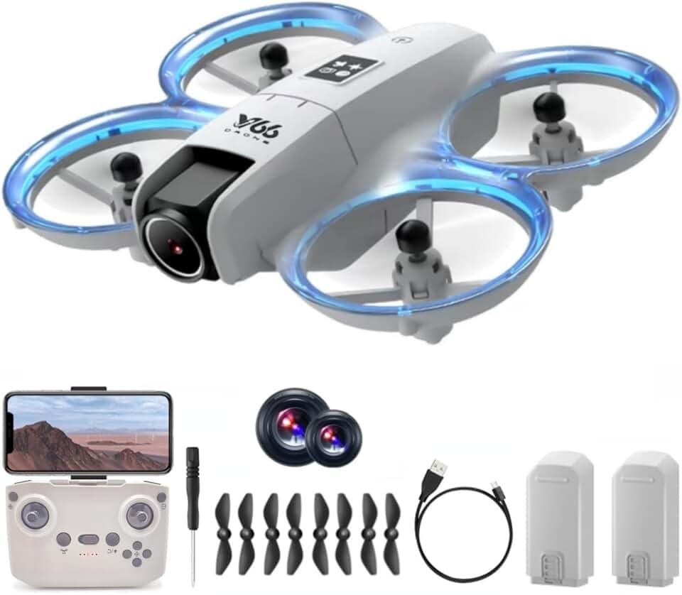 Small Drone with Dual Cameras, Propeller Guard, Altitude Hold, One-Key Takeoff