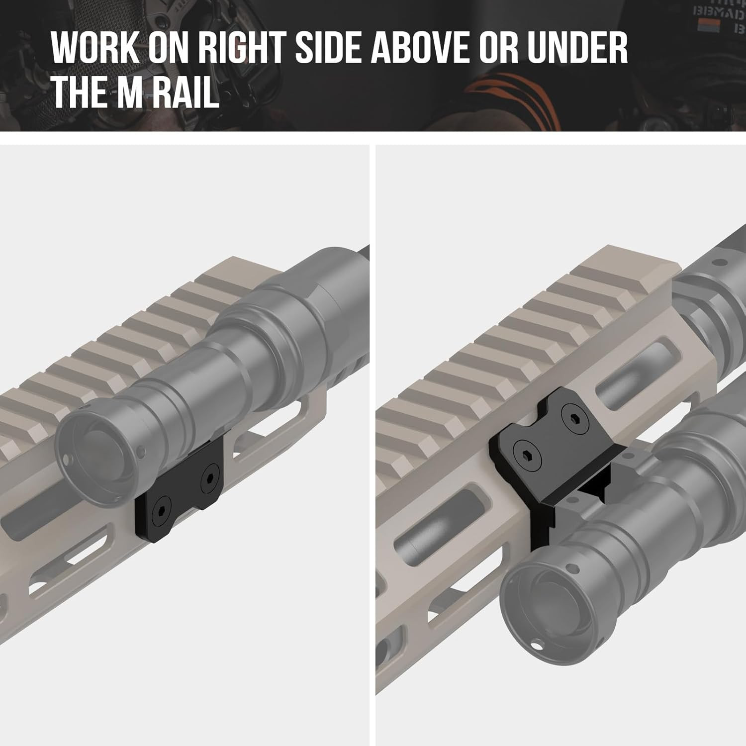 Light Mount 45 Degree Offset Scout Mount Adapter for Surefire M300/M600 Series/S