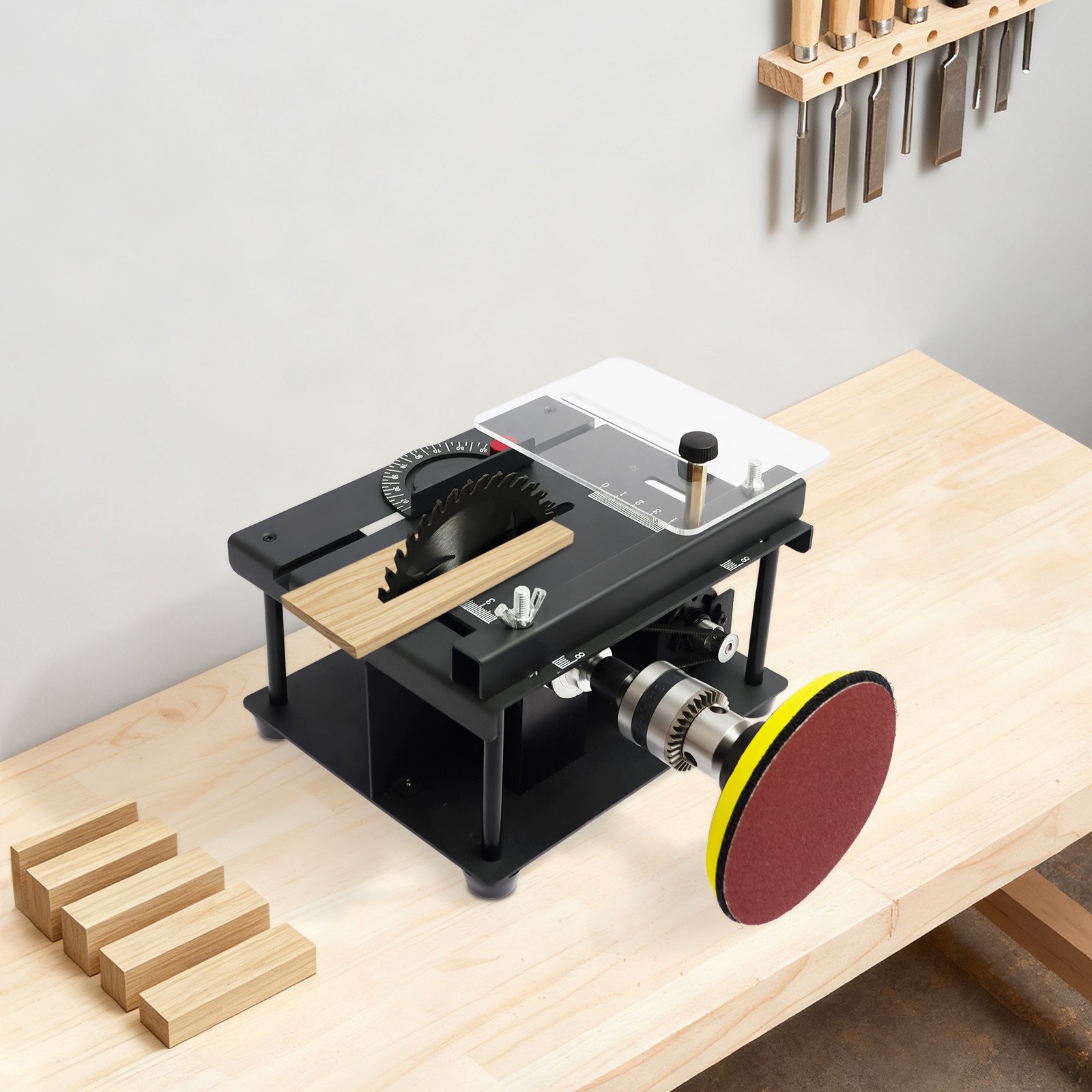 Mini Table Saw Small Woodworking Electric Bench Saw Precision DIY Cutting Tool