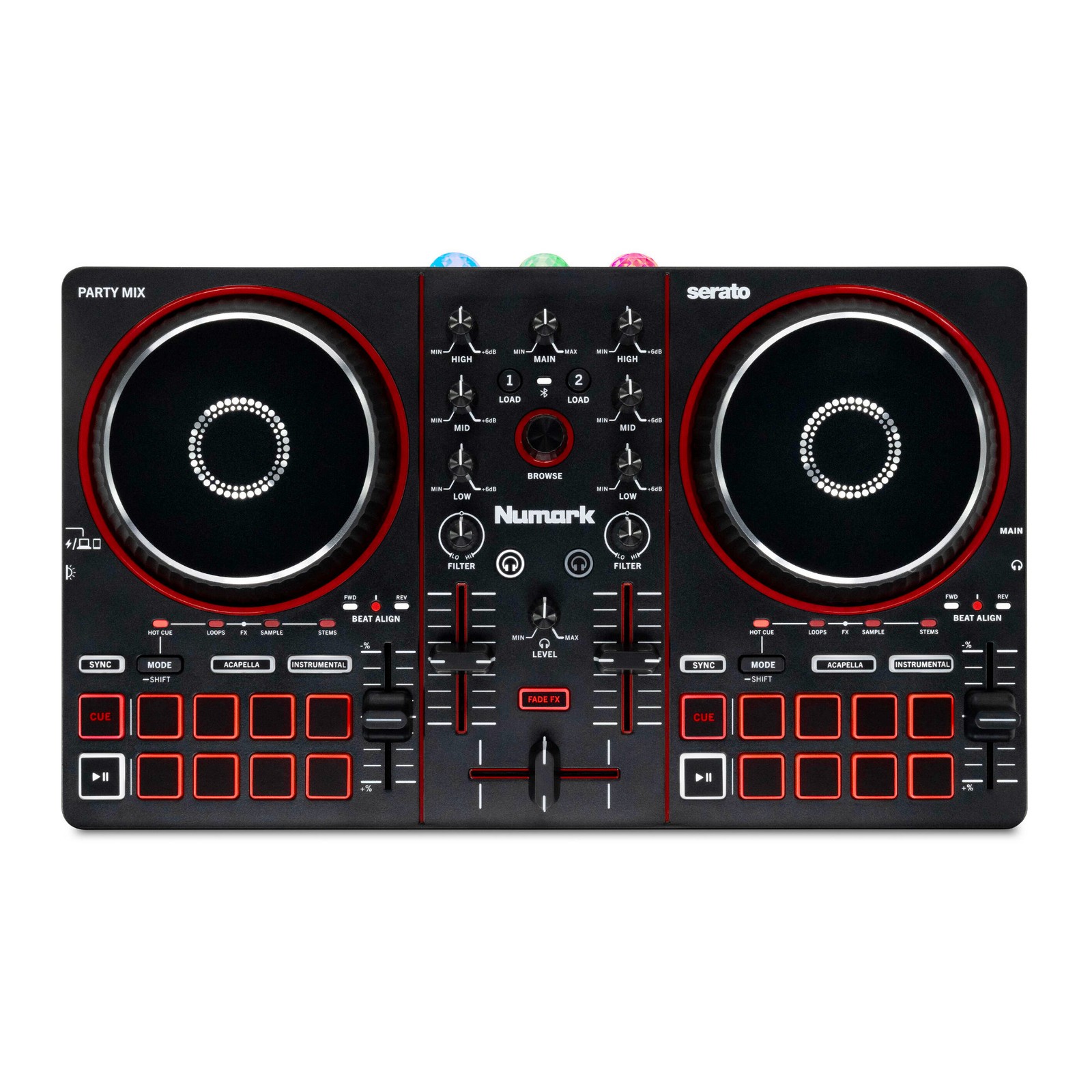 Numark Party Mix III DJ Controller with Built-In LED Light Show