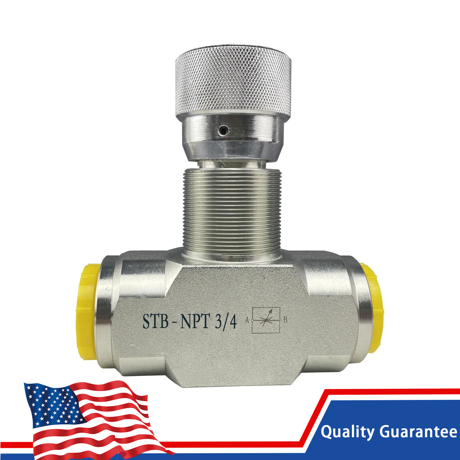 Hydraulic Flow Control Needle Valve 3/4-inch NPT 5800 PSI