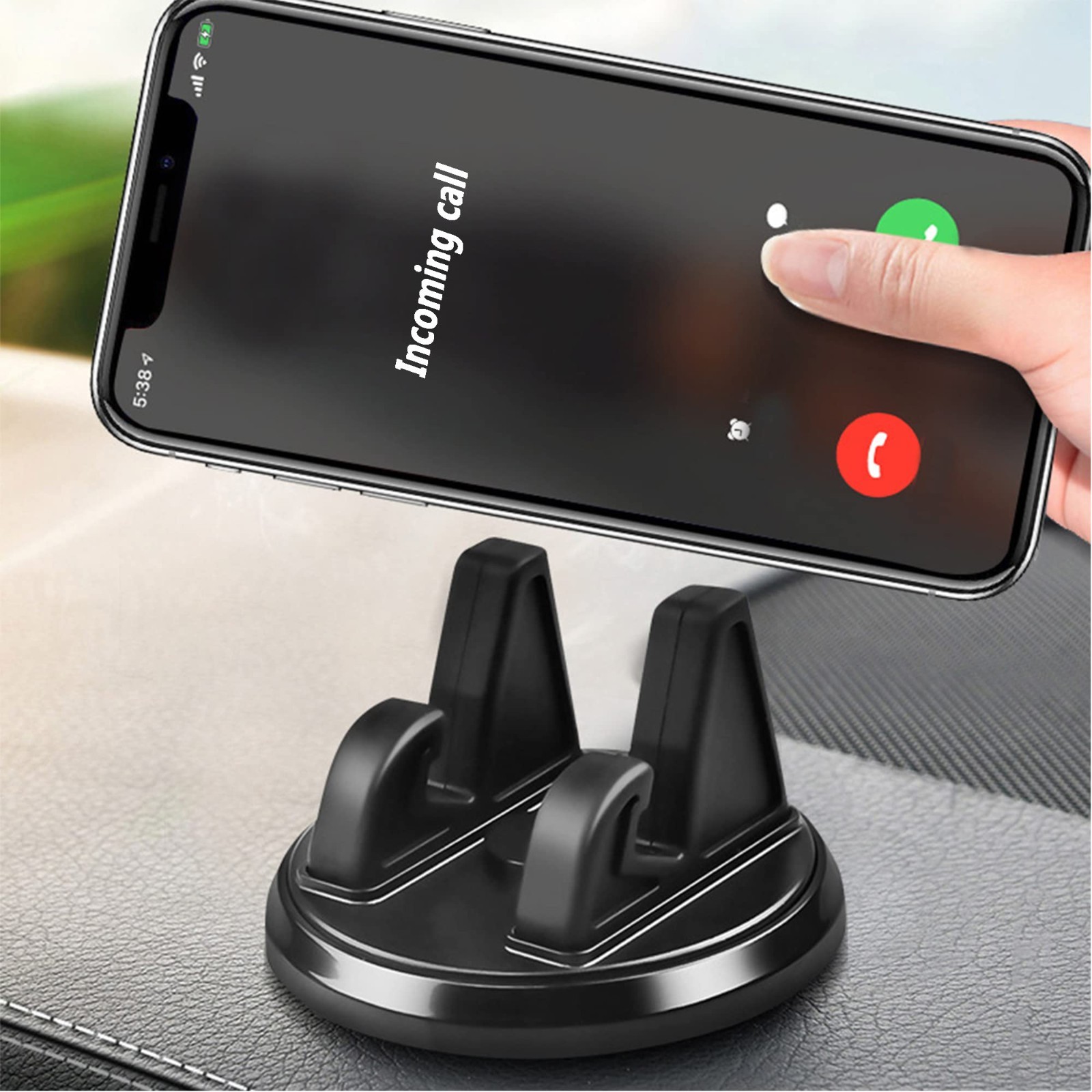 Car Cell Phone Holder Rotating Waterproof Vehicle Phone Bracket Support Central