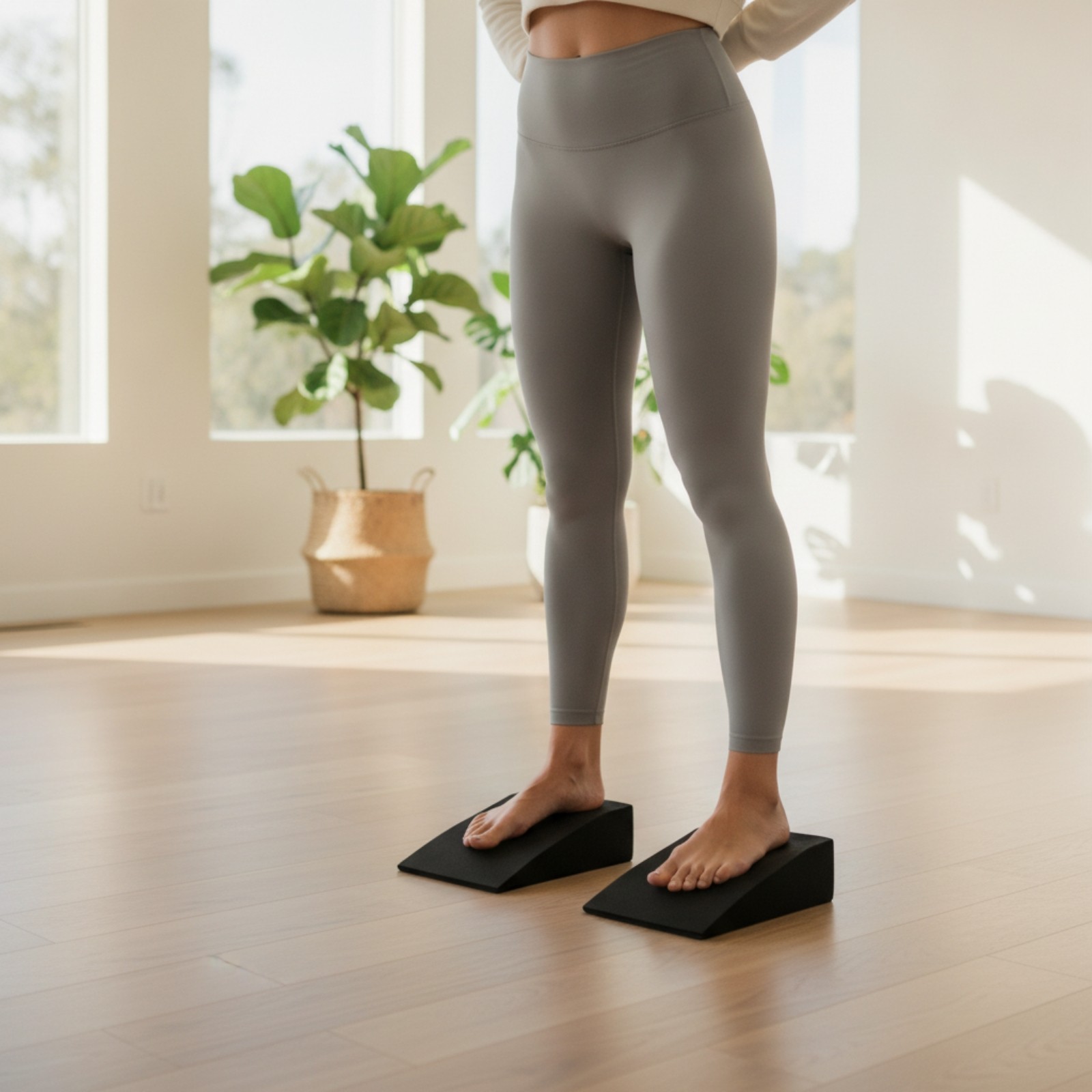 Trapezoid Exercise Slanted Crouch Non-Slip for Home Workouts, Gym