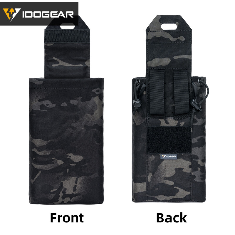 IDOGEAR Tactical Foldable Recycling Bag Dump Pouch MOLLE Drop Pouch Mini Hunting