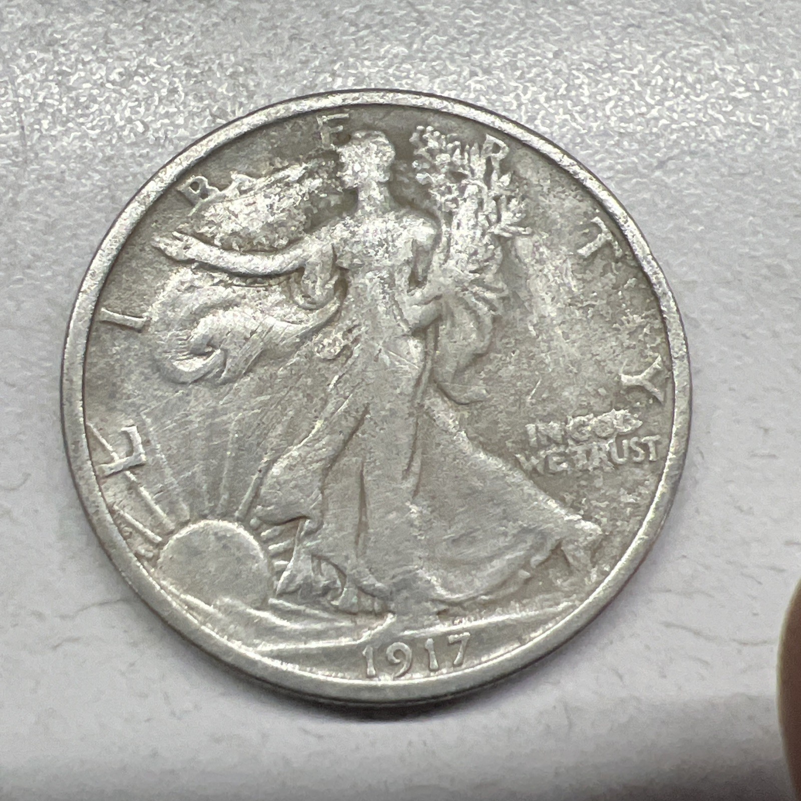 1917 Walking Liberty 1/2 dollar FR Actual Coin Check My Store Out Higher Grade