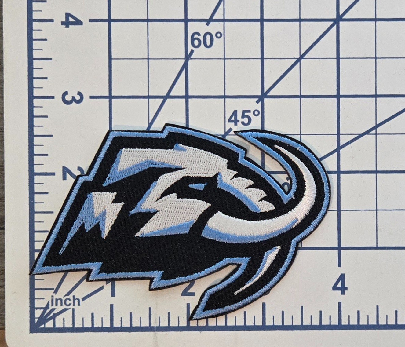 Utah Mammoth 3 3/4" Iron On Embroidered Patch ~ Free Tracking!