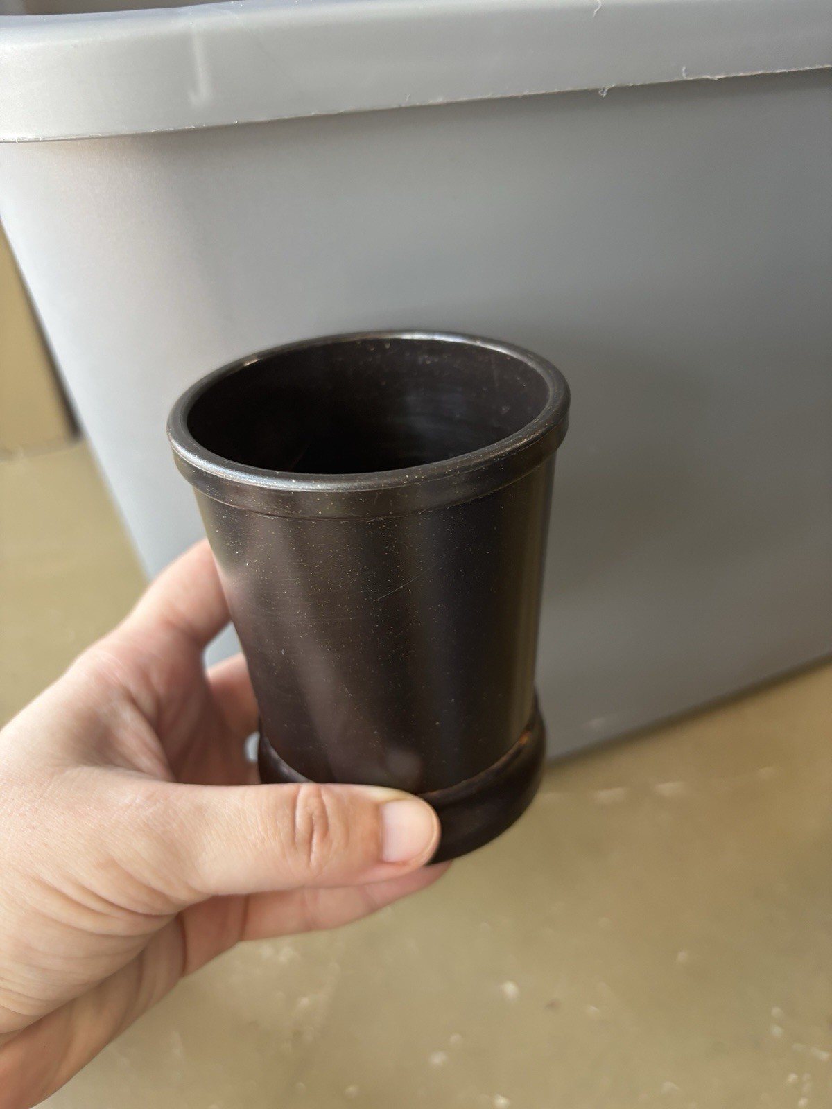 iDesign Olivia Tumblers in Bronze, for Bathroom