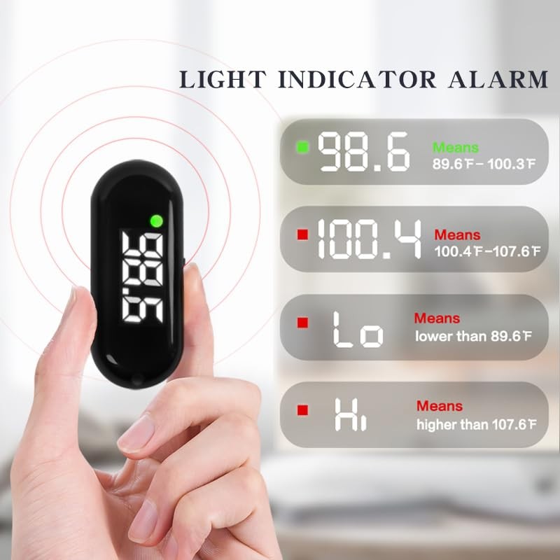 Forehead Thermometer, Rechargeable Thermometer for Adults and , Portable Digi...