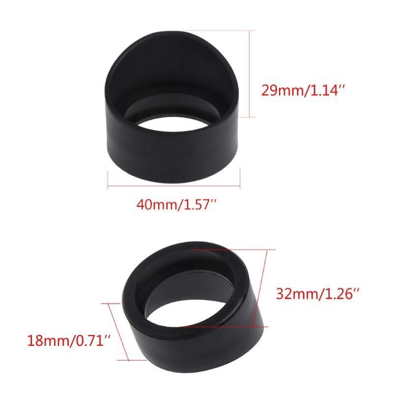 2pcs 34 mm Inner Diameter Eye Guards Microscope Eyepiece Eye Piece