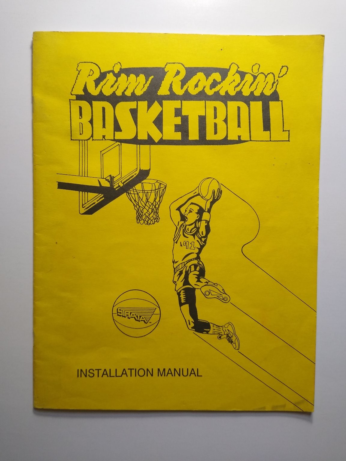 STRATA Rim Rockin' Basketball Arcade Game Installation Manual Guide