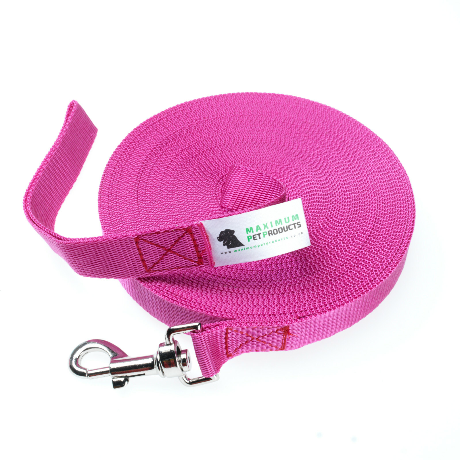 Dog Lead For Training, Tracking & Obedience Recall 80ft 25 Meter Fuchsia