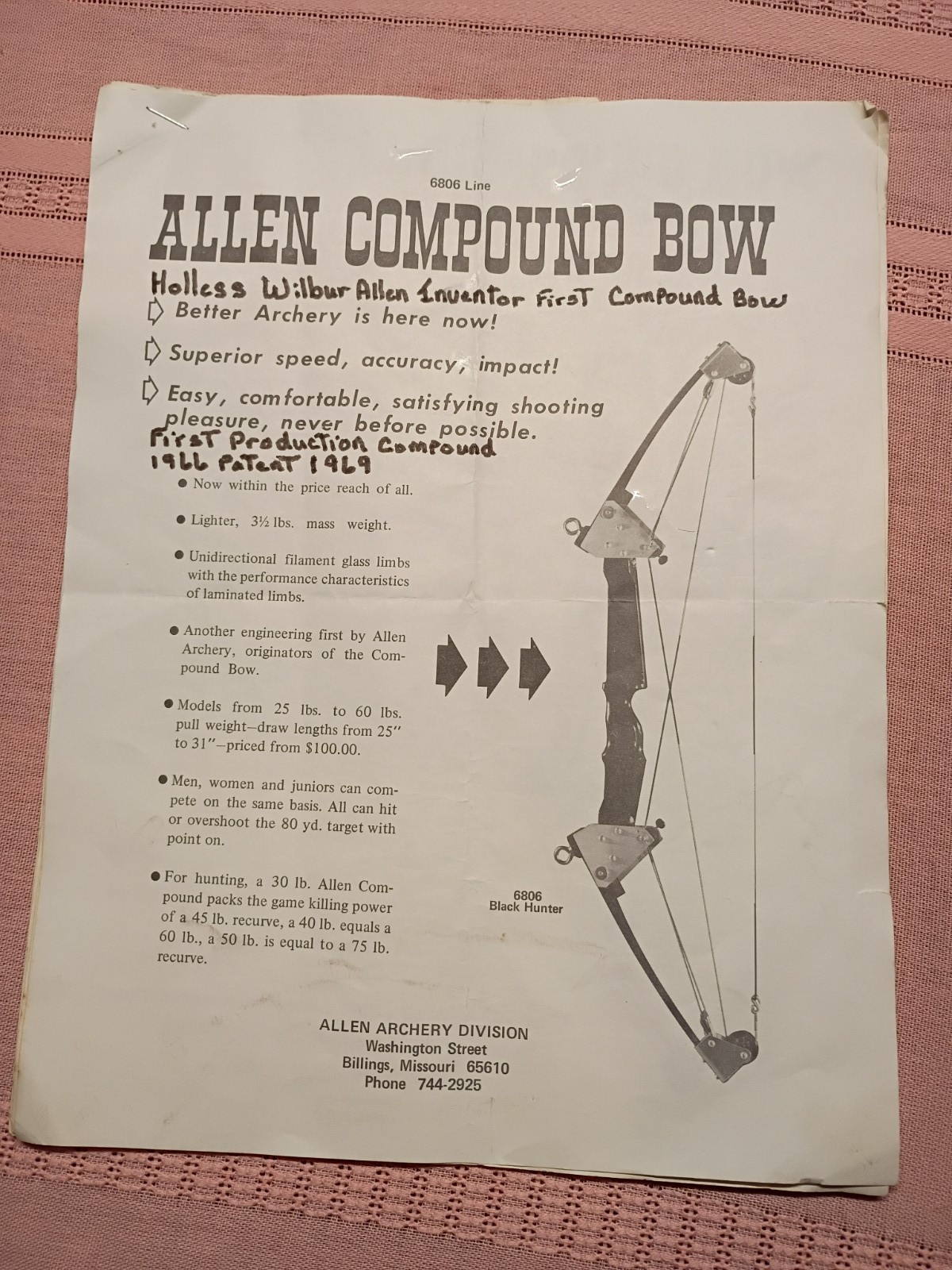 Vintage Allen Compound Bow Attention Collectors!