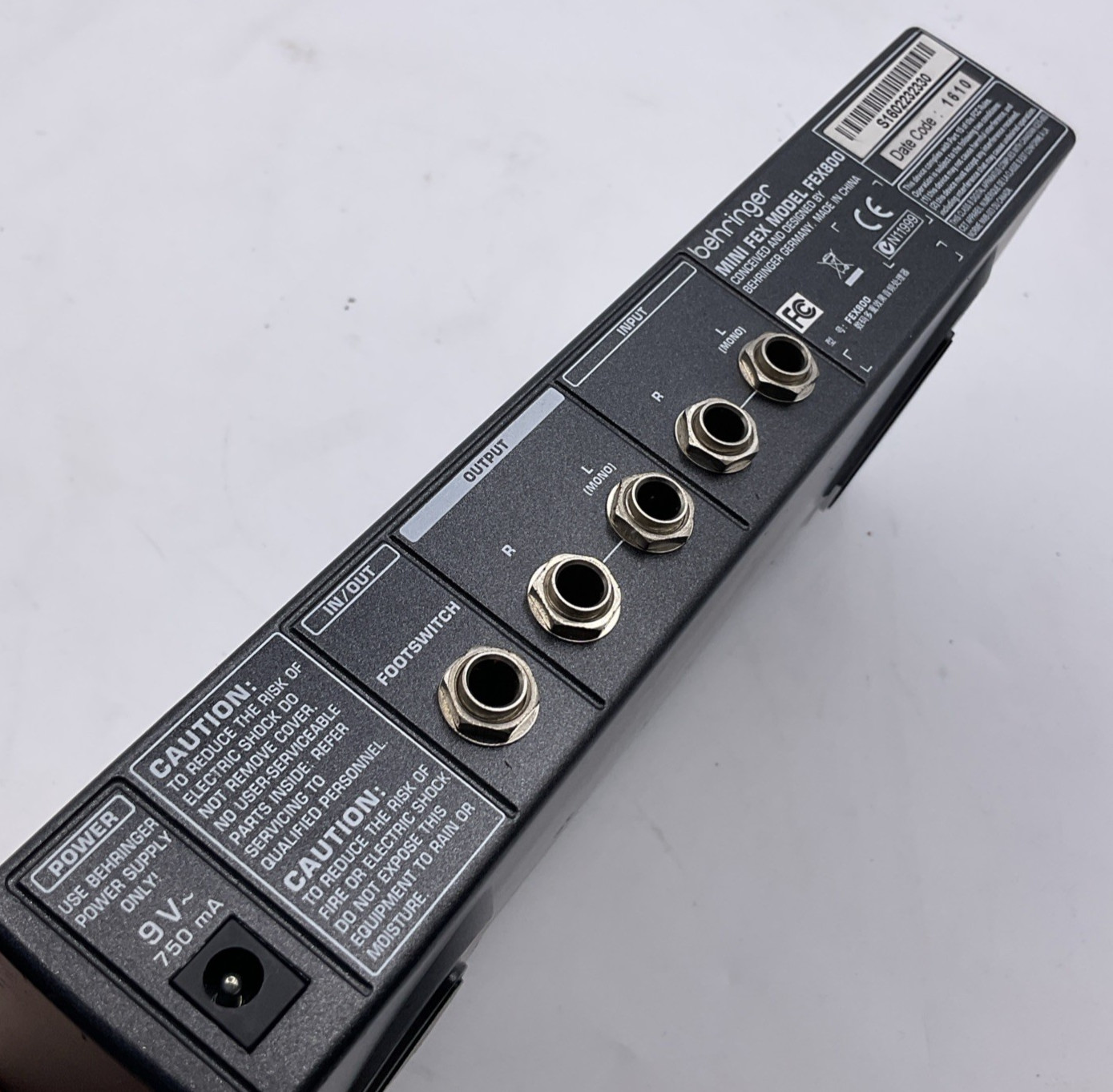 Behringer Mini Fex 800 Multi Effects Processor With Cord