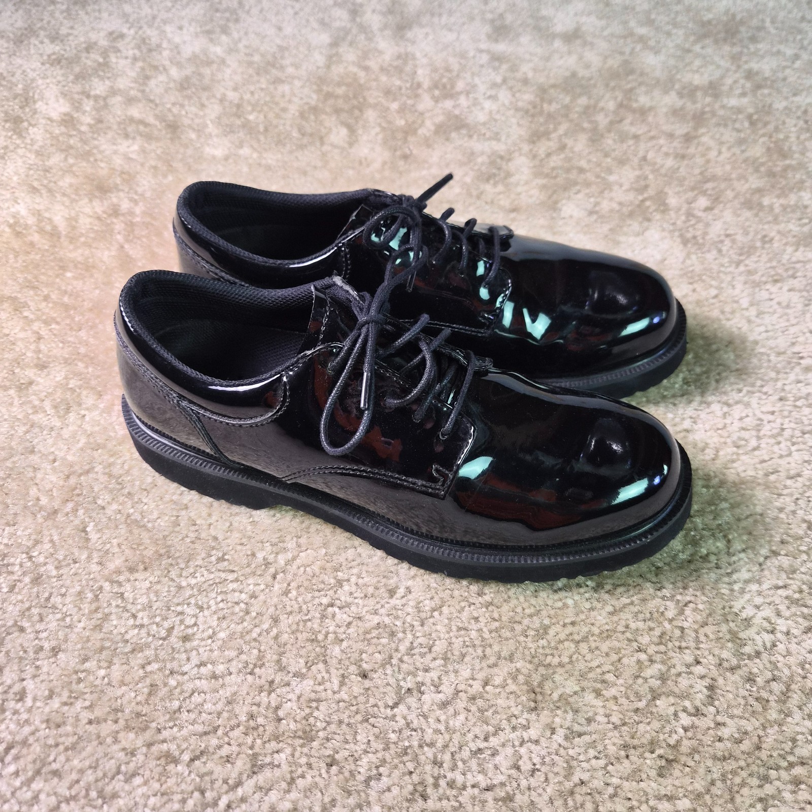 Bates Men’s Dress Shoes-High Gloss Duty Oxford Size 10 Black-E22141 Police/Fire