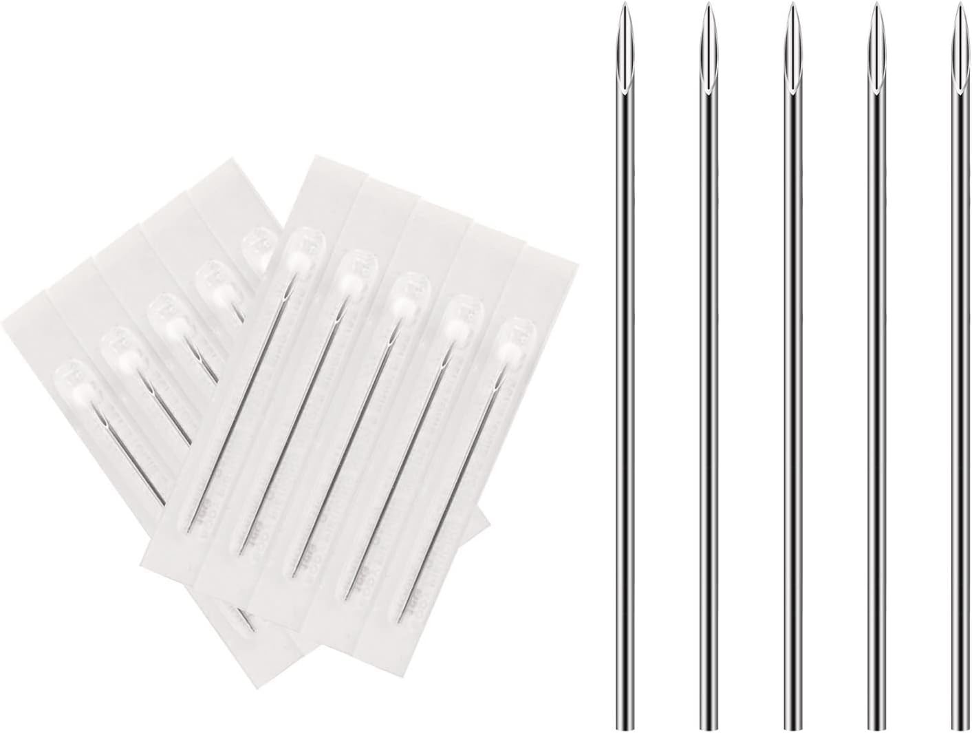 Professional Grade 10pcs 16G Disposable Piercing Needles - Multi-purpose Use