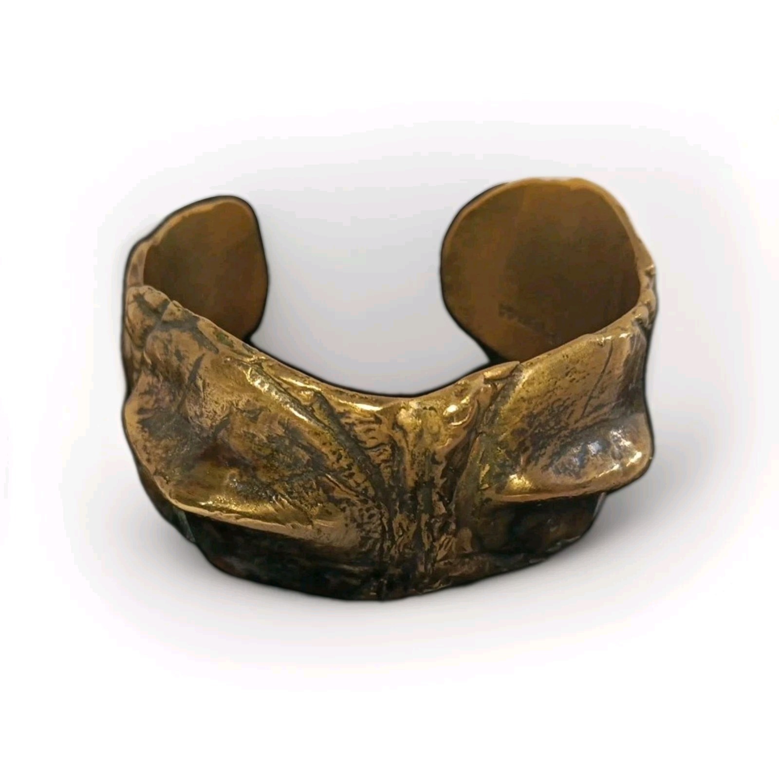 Eleven44 Croc Cuff Brass Bracelet  Womens Stunning Cuff . No Orginal Box