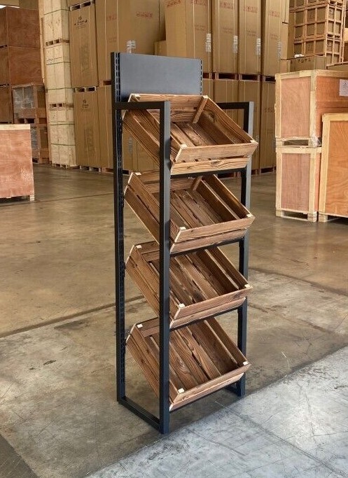 NEW Market Retail Display Rack Shelf Merchandiser Fruit Vegetable Snack Baskets