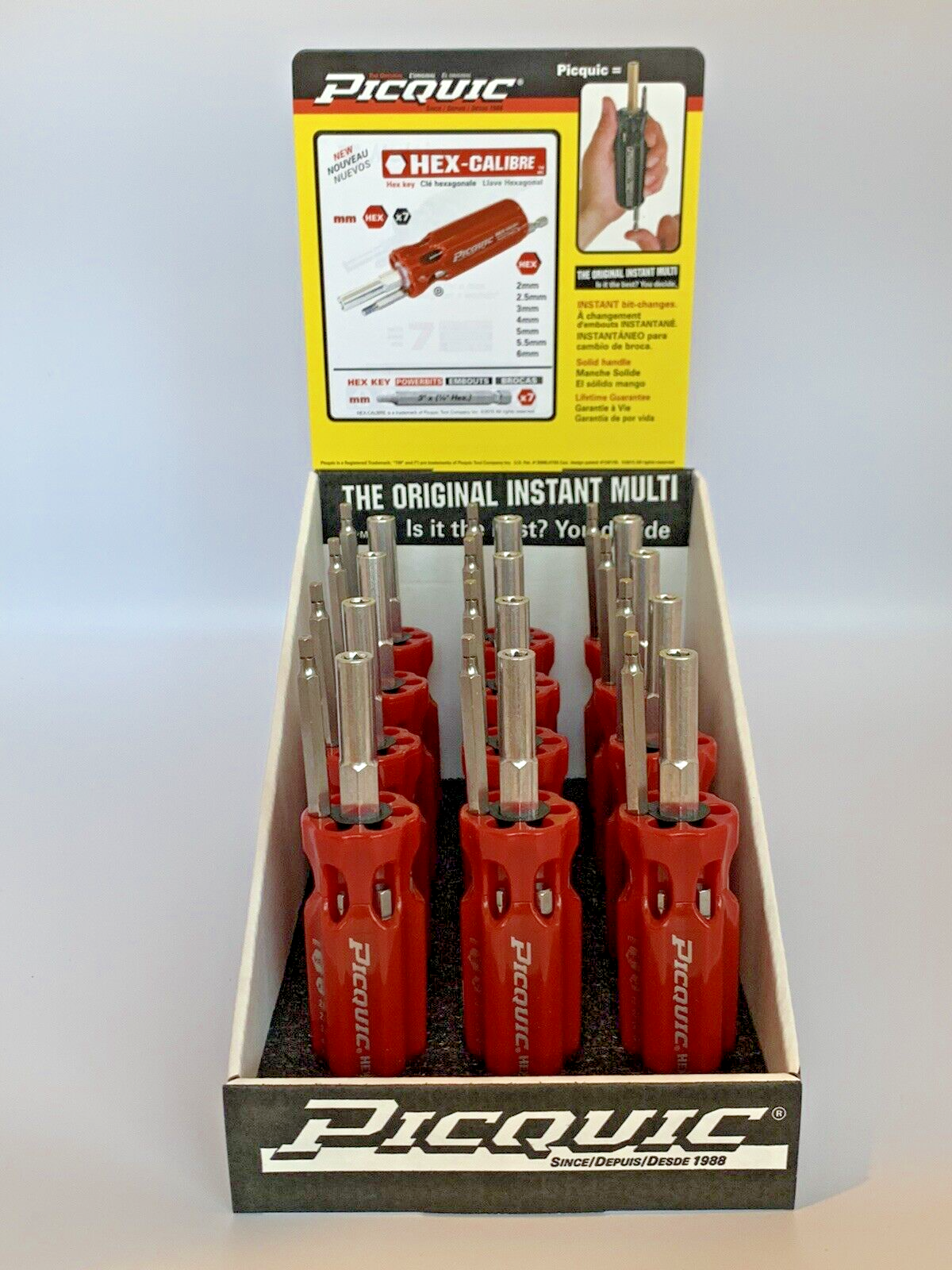 PICQUIC HEX MULTI BIT DRIVERS - SAE - METRIC - TORX - {three separate tools}