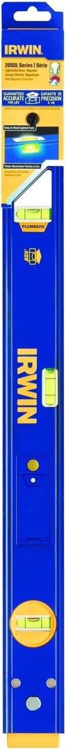 Irwin Tools 2000L Series 24" Lighted Box Level 1801100  Free Shipping