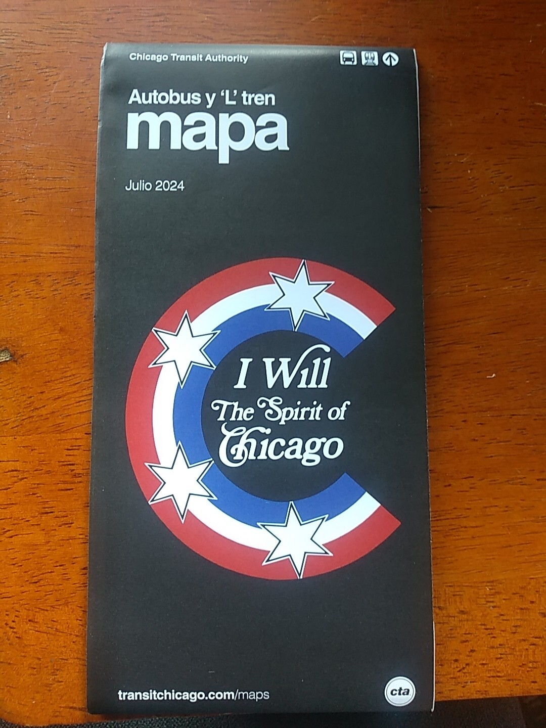 NEW Español Spanish Chicago CTA 2024 Bus&L Train Subway Syatem Map Travel Guide